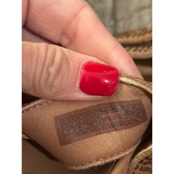 Vionic Women's Brown Pacific Alexis Platform Adjustable Slide Sandal Size 7 - Picture 9 of 10